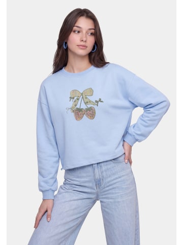 myMo Women Sweatshirt in Light Blue