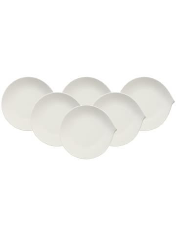 Villeroy & Boch 6er Set Speiseteller Flow ø 27 cm weiß in weiß