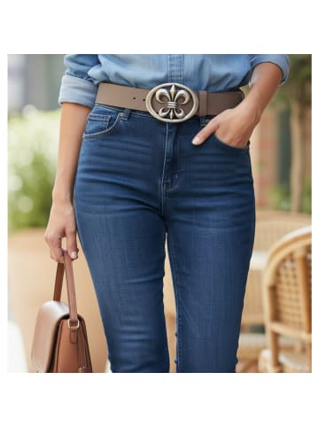 FRONHOFER Damen Ledergürtel in Pistazie