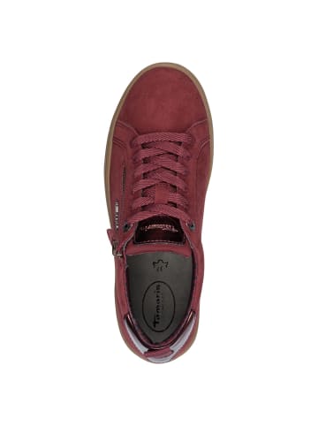 Tamaris COMFORT Sneaker in MERLOT SUEDE