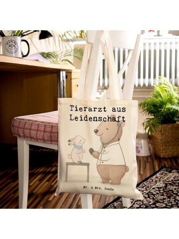 Mr. & Mrs. Panda Schultertasche Tierarzt Leidenschaft Design mit... in Weiß