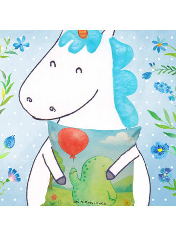 Mr. & Mrs. Panda Polsterkissen Schildkröte Luftballon Design ohn... in Weiß