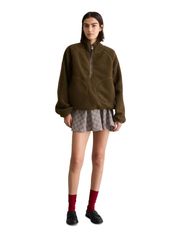 Marc O'Polo DENIM Teddy-Sweatshirt relaxed in Hazelnut Brown