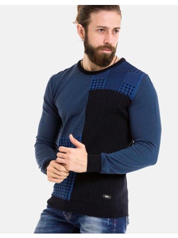 Cipo & Baxx Pullover in NAVYBLUE