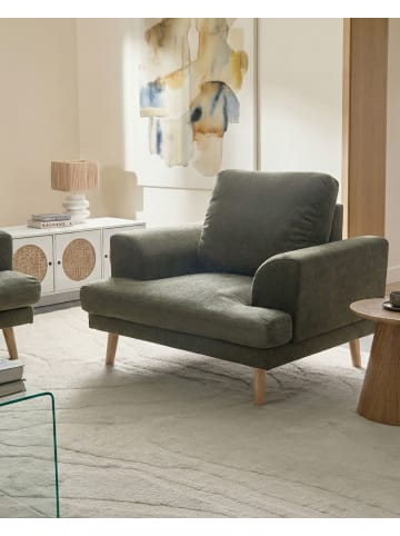 Beliani Sessel KILDAL in Grün - (W) 114 x (H) 90 x (L) 96 cm