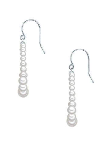 Valero Pearls Perlen-Ohrhänger aus Sterling Silber mit Süßwasser-Zuchtperle in weiß