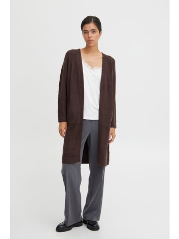 b. young BYMIRELLE LONG CARDIGAN 3 - KNIT Regular fit in Java Melange
