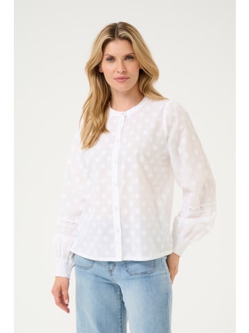 Kaffe Langarm-Bluse KAenya in Chalk
