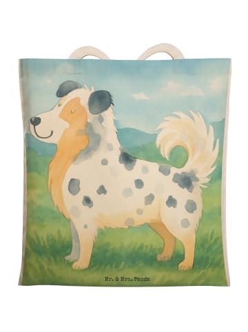 Mr. & Mrs. Panda Tote Bag Hund Australien Shepherd Design ohne S... in Weiß