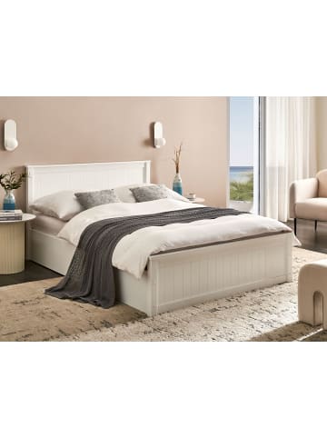 Beliani Doppelbett LAMBRES  in Weiß - (W) 150 x (H) 93 x (L) 210 cm