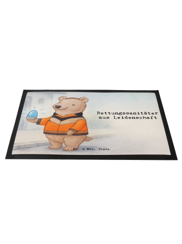 Mr. & Mrs. Panda Schmutzfangmatte Rettungssanitäter Leidenschaft... in Weiß