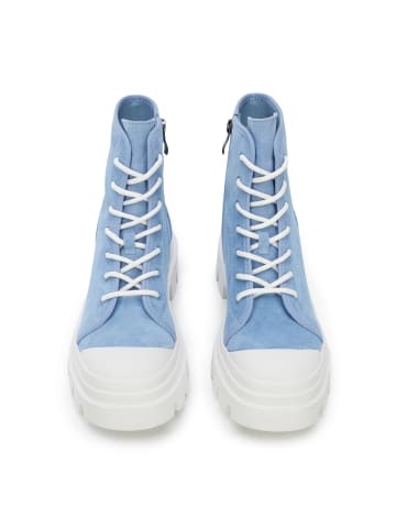 Wittchen Nubuck combat boots in Blau