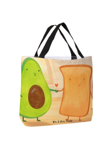 Mr. & Mrs. Panda Strandtasche Avocado Toast Design ohne Spruch in Weiß