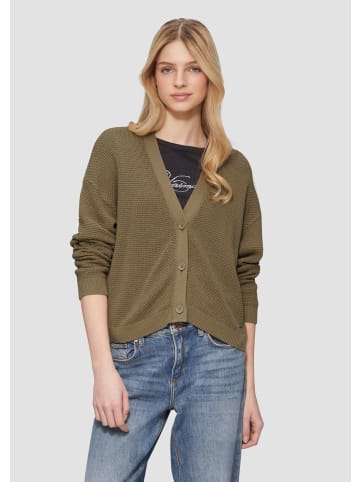 QS Strickjacke in 7854_olivgrün