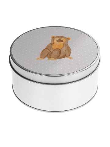 Mr. & Mrs. Panda Aufbewahrungsbox Affe ohne Spruch in Grau Pastell