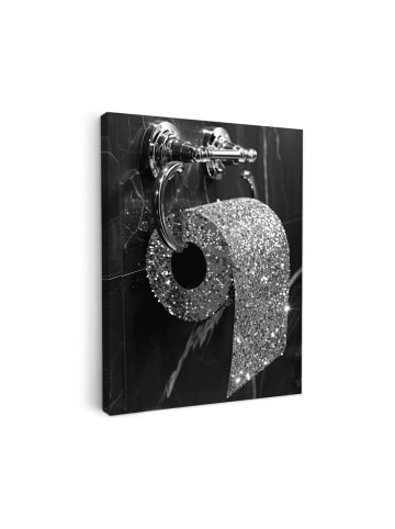 MuchoWow Fotoleinwand Silber
