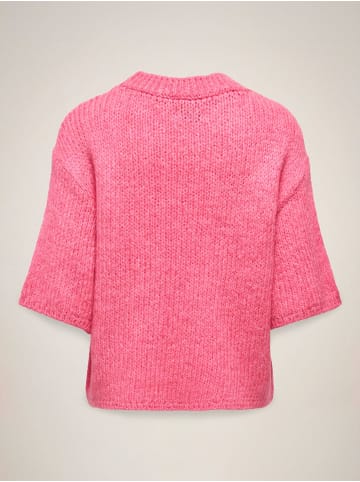 JDY Gestricktes T-Shirt in Pink Carnation