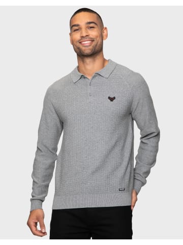 Threadbare Langarm-Polo Thorton in Grau