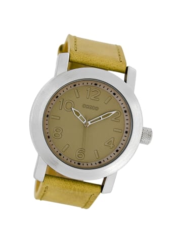 Oozoo Analog-Armbanduhr Oozoo Timepieces gelb groß (ca. 44mm)