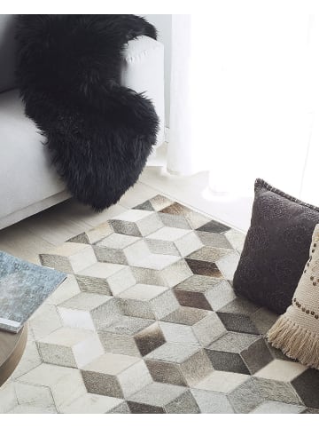 Beliani Patchwork SASON in Beige/Weiß - (W) 160 x (H) 1 x (L) 230 cm