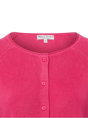 Marie Lund Strickjacke in fuchsia - 0004
