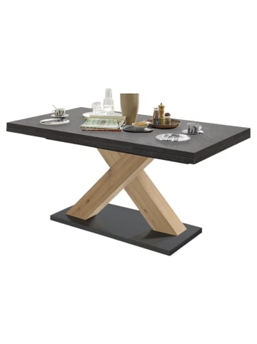 58 aufm Kessel ESSTISCH ausziehbar Elene 160x90x76 Asteiche/Graphit