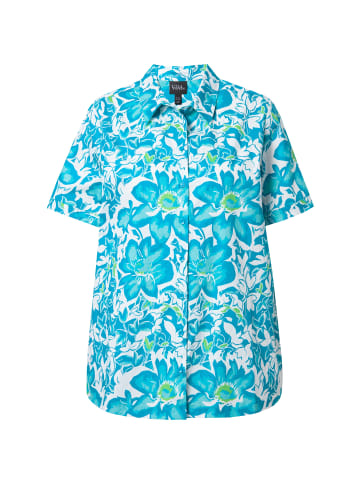 Ulla Popken Hemdbluse in tiefes aqua