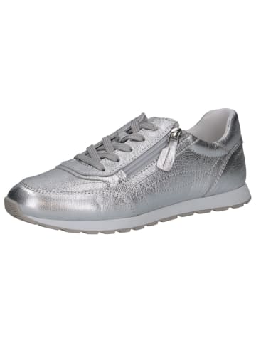 Caprice Sneaker in SILVER METAL.