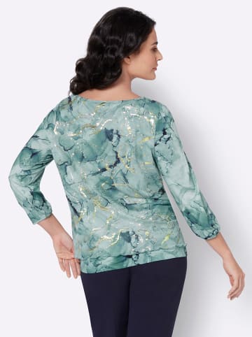 creation L Mesh-Shirt in kalkmint-bedruckt