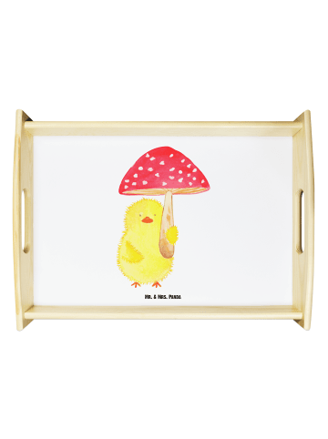 Mr. & Mrs. Panda Tablett Küken Fliegenpilz ohne Spruch in Weiß