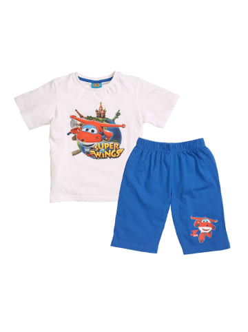 Super Wings 2tlg. Outfit: Schlafanzug kurzarm Super Wings Pyjama in Weiß