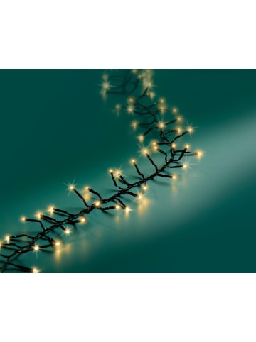 LUMINEO Lichterkette EXCELLENT TWINKLE 2208 LED 35 m, schwarzes Kabel in Soft Gold