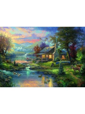 Schmidt Spiele Thomas Kinkade, Im Naturparadies. Puzzle 1000 Teile