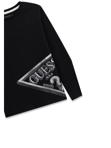 Guess Langarmshirt L6YI12K3727 Schwarz