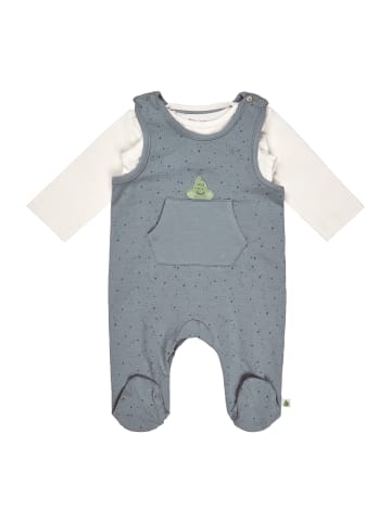 Sterntaler Set Babyjacke und Strampler in blaugrau