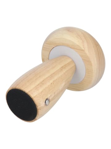 COFI 1453 Nachtlampe Pilzförmig LED 1800 mAh in Holzfarbe