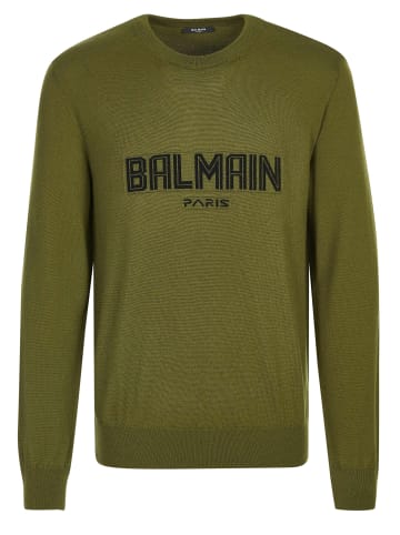 balmain Rundhalspullover für Herren in grün