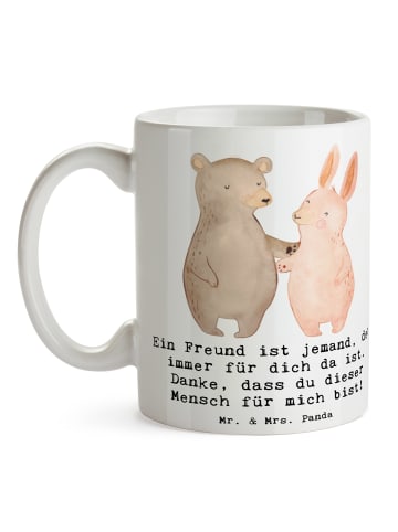 Mr. & Mrs. Panda Tasse Freund fürs Leben mit Spruch in Weiß
