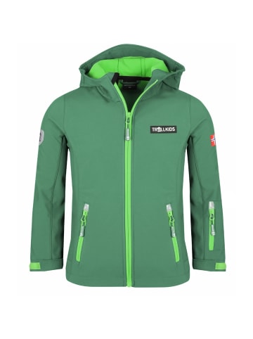Trollkids Softshelljacke Oslofjord in dark green