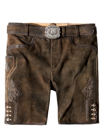 Stockerpoint Lederhose "Corbi 4" in bison gespeckt