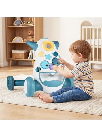 COSTWAY Lauflernwagen Baby 10-36 Monate in Blau