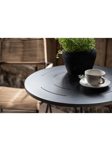 ebuy24 Bartisch Bacong Schwarz 60 x 60 cm