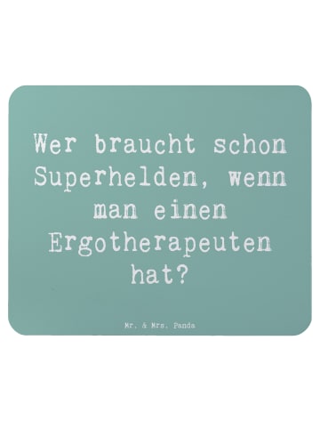Mr. & Mrs. Panda Mousepad Spruch Ergotherapeut Held mit Spruch in Meeresbrise