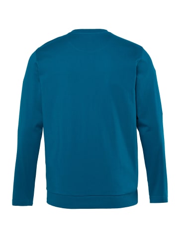 Men Plus Kurzarm T-Shirt in rauchblau