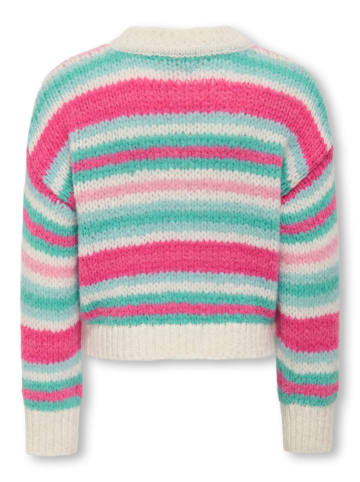 KIDS ONLY Pullover KOGALYS/SA LIFE LS STRIPE O-NECK CP KNT in birch