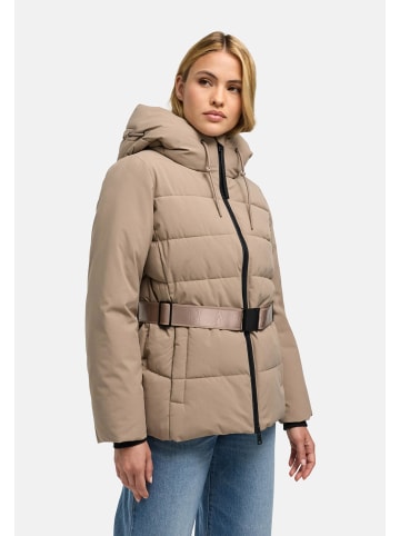 Navahoo Steppjacke Wattewunder XIV in Taupe Grey