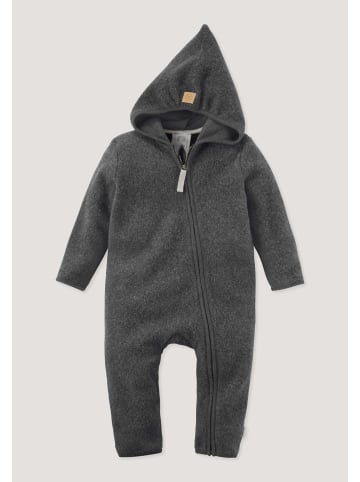 Hessnatur Fleece-Overall in anthrazit