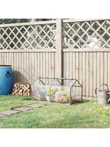 Outsunny Gewächshaus 120L x 60B x 60H cm Transparent