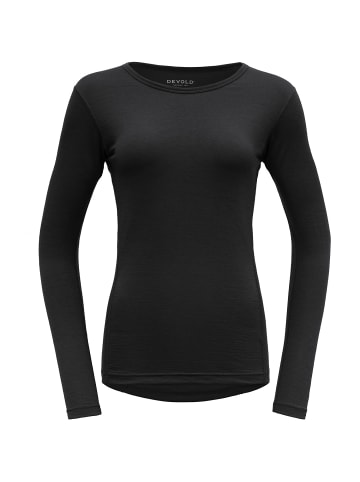 DEVOLD W JAKTAMERINO 200 SHIRT in Schwarz