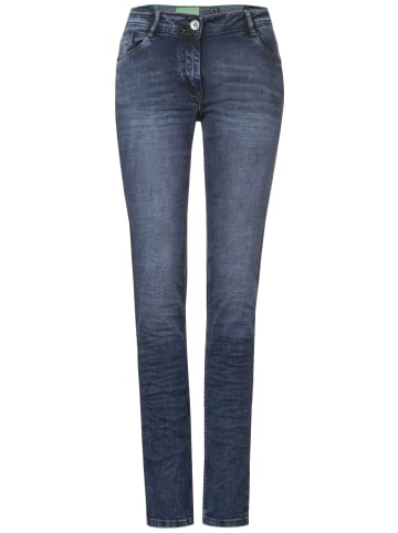 Cecil Comfort-fit-Jeans in Mid Blue Wash